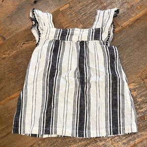Carter's Black and White Striped Dress